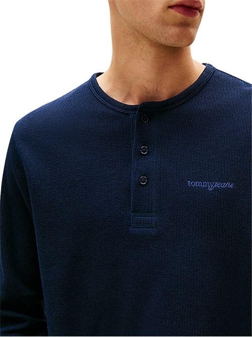 T-shirt slim fit trama a nido d'ape Tommy Jeans | DM0DM21812C1G